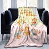 1pc, Duffy and Friends (11) Home Decor Flannel Blanket Perfect Gift for Bedroom, Living Room, Travel, Camping, Car