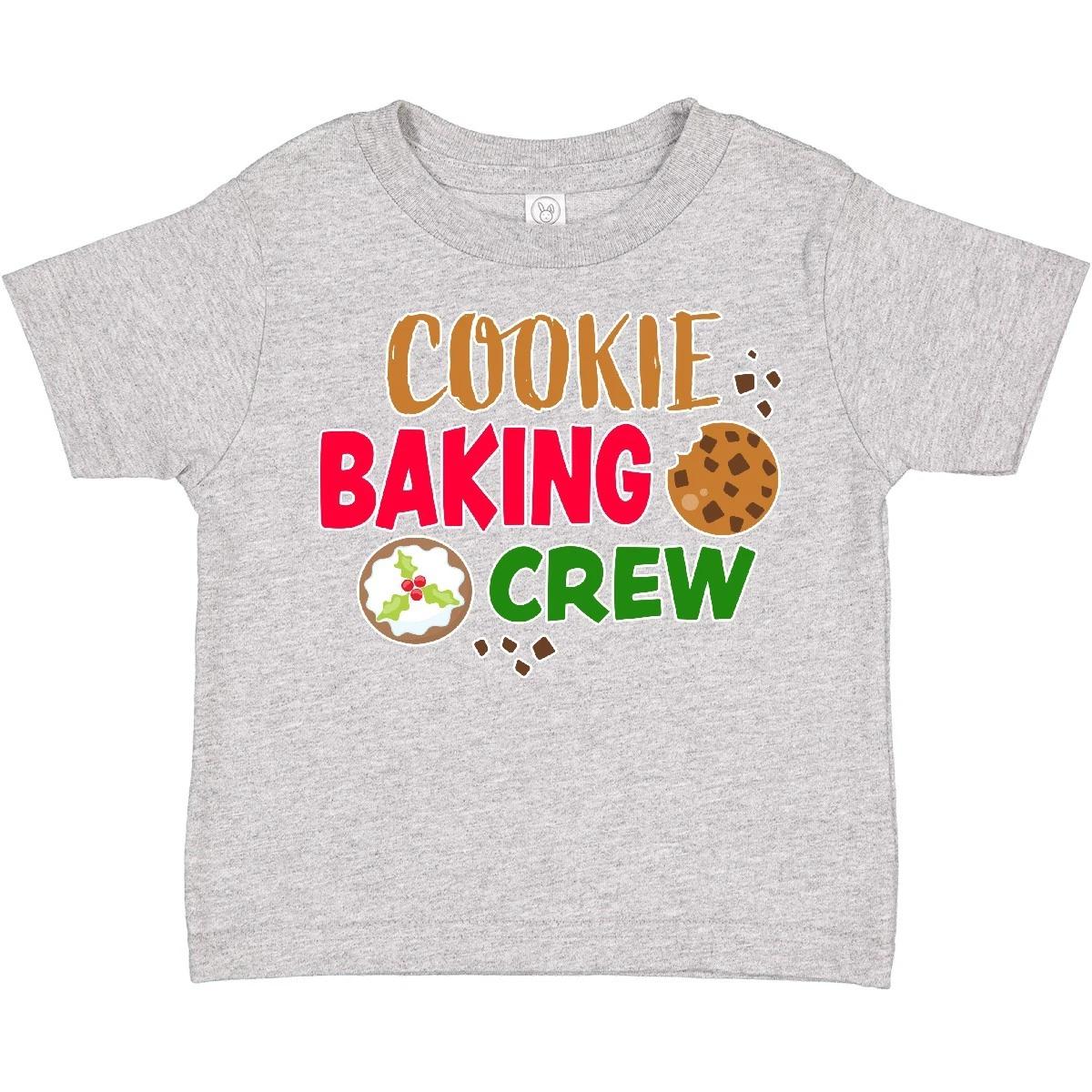 Inktastic Christmas Cookie Baking Crew Toddler T-Shirt Merry Bake Cookies I To 120