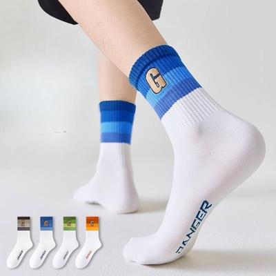 Summer Mid-calf Thin Pure Cotton Anti-odor Mesh Running Socks for Teenagers and Students, A Trend In Sports