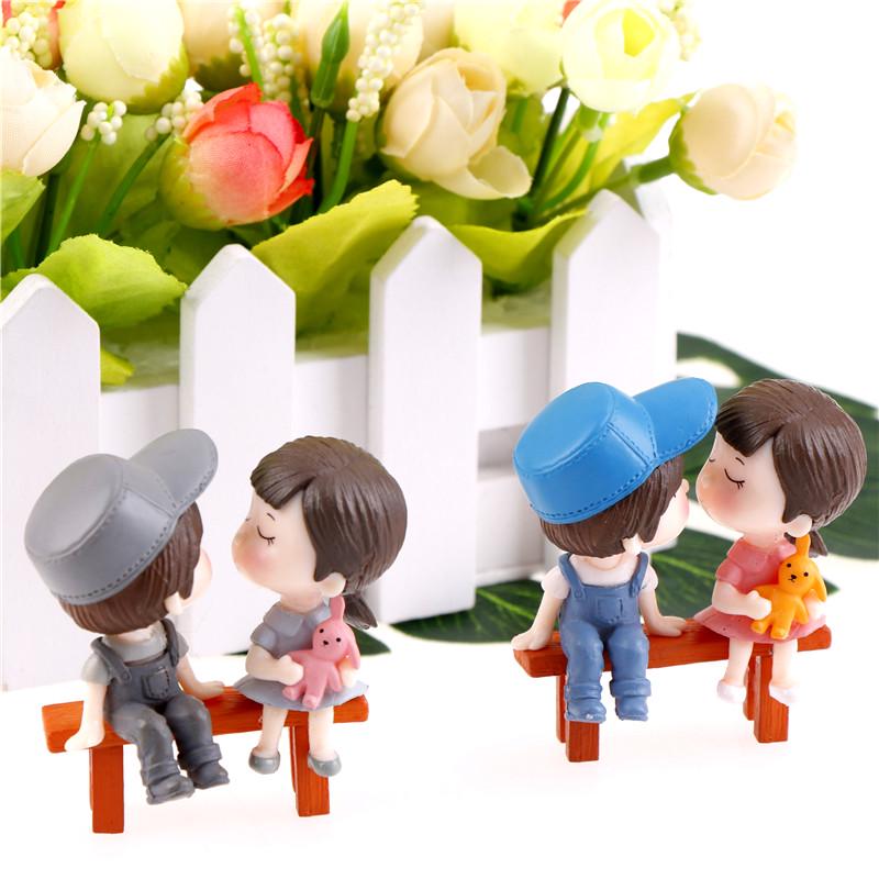 Moss Micro - Landscape  Festive Ornaments Stool Couples Small Ornaments