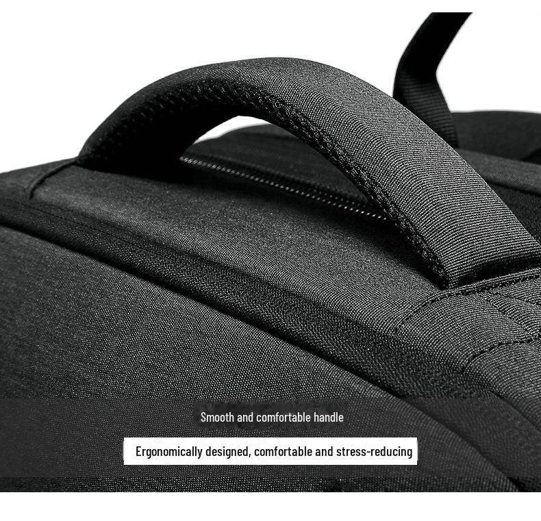 Men's Expandable Waterproof Business Travel Backpack, Large Capacity, Oxford Cloth, for Laptops.