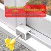 Bezpieczna blokada okienna dla dzieci bez wiercenia - Aluminiowy ogranicznik antykradzieżowy
