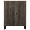 VidaXL Black Buffet 60x33x75 Cm Solid Mango Wood, Storage Cabinet, Kitchen Storage Furniture, Furniture of 4017686