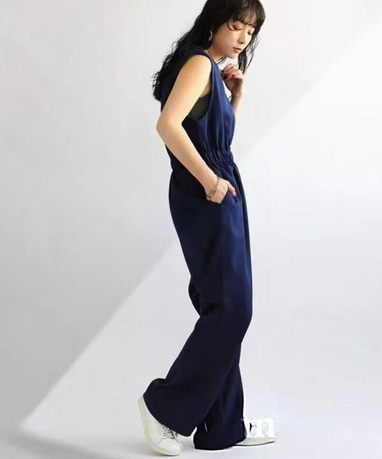 2025 High Waist Sleeveless Zipper Jumpsuit - Summer Pre-sale