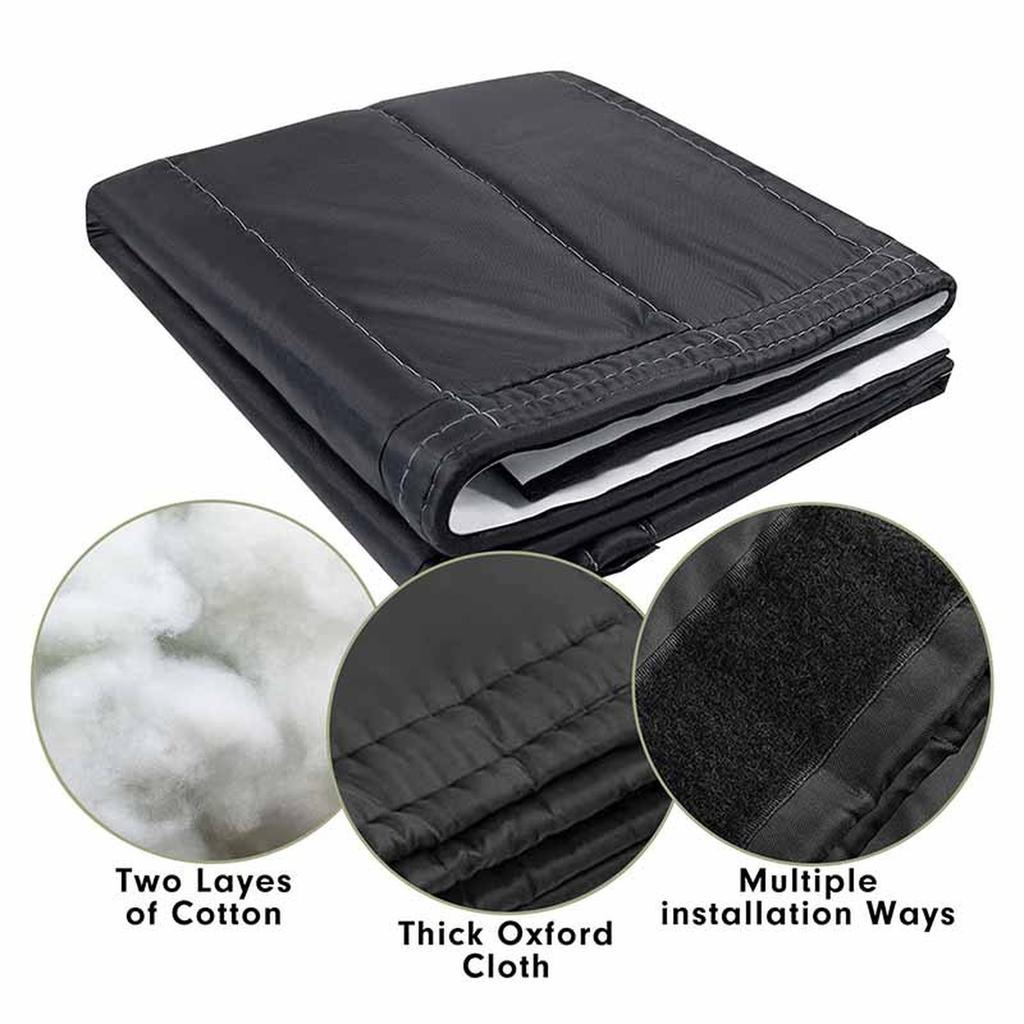 Blocker Blanket Fireplace Curtain Overnight Use Heat Loss Fireplace Blanket Black Fireplace Blanket