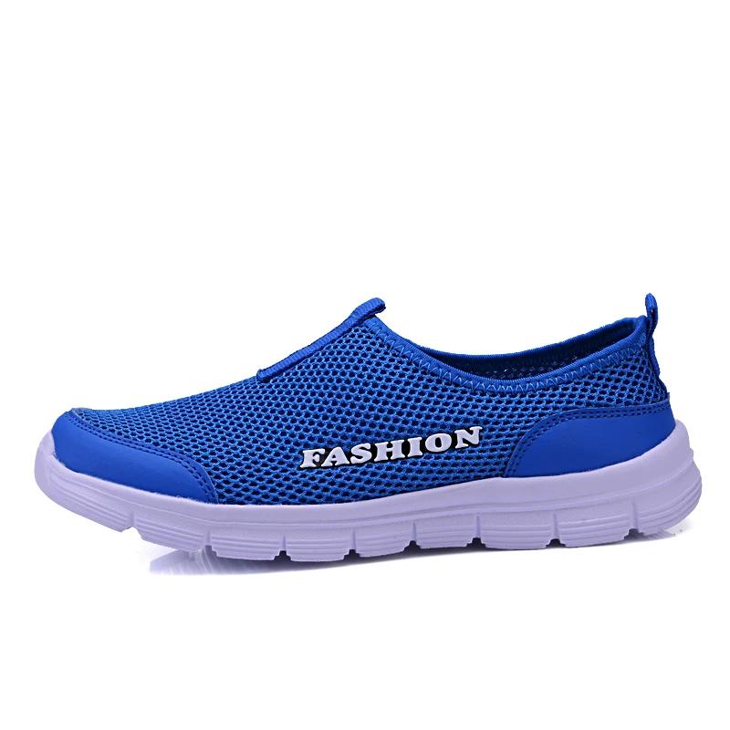 2025 New Summer Mesh Shoes Men Slip-on Casual Beach Shoes Sandals Fashion Breathable Lightweight Couple Lazy Shoes Men Sneakers
