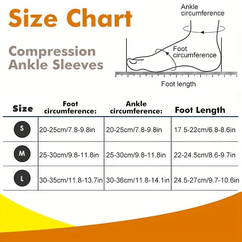 1 Pair Copper Compression Ankle Braces,Non-Slip Strips,Breathable Support Sleeves,High Elasticity Grade, for Men & Women