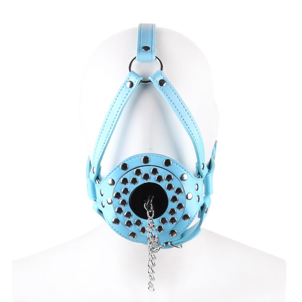VaHppy Gag Máscaras Sexo Oral Jogos de Casal Role Play Cosplays Rainha Condicionamento Escravo de Cão PU Silicone Ossos de Cão Bolas de Sucção Argola O Bondage