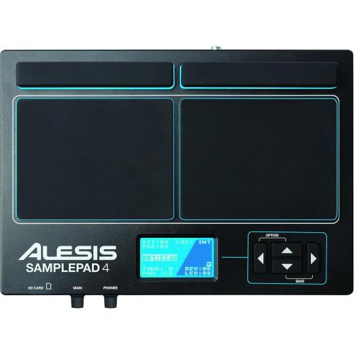 Alesis SamplePad 4 Sampling Pad with 4 Drum Pads, Electronic Percussion, MIDI Port, SD Card Support