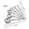 Stainless Steel Measuring Spoon Set Kitchen Baking Tools with Scale 4/6/8Pcs Egg Beater Measuring Cup Ruler for Accurate Cooking