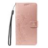 For Honor X7b 4G/90 Smart PU Leather Cases Flower Pattern Wallet Stand Phone Cover with Strap
