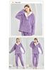 European-Size Christmas Pajamas: Plus Size Shu Cotton Fleece Long Sleeve Homewear Set