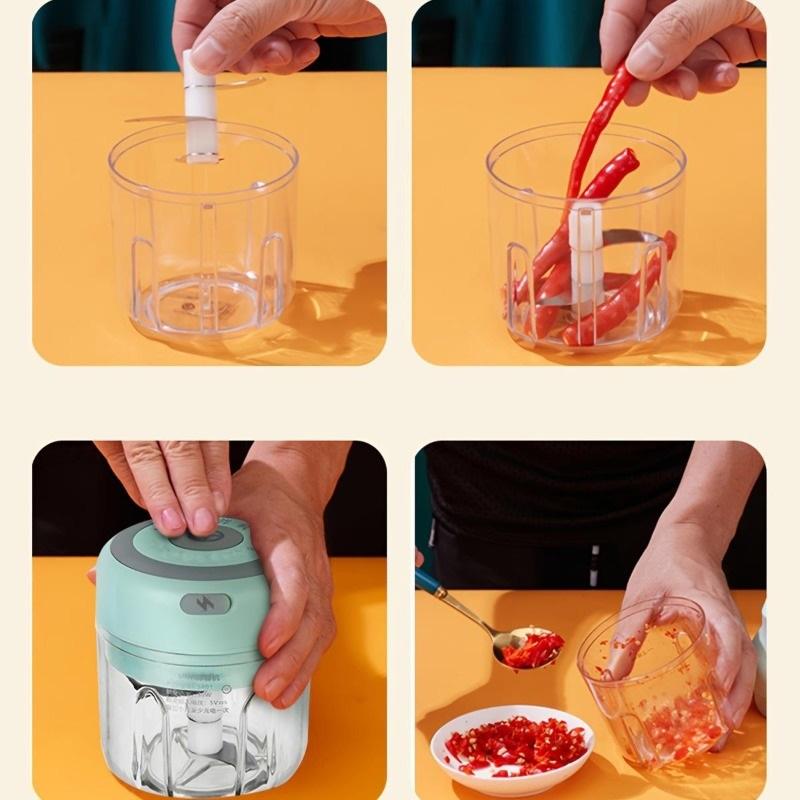 100/250ML Electric Mini Garlic Masher Kitchen Portable Food Chopper USB Charging Electric Garlic Chopper Food chopper Gadgets