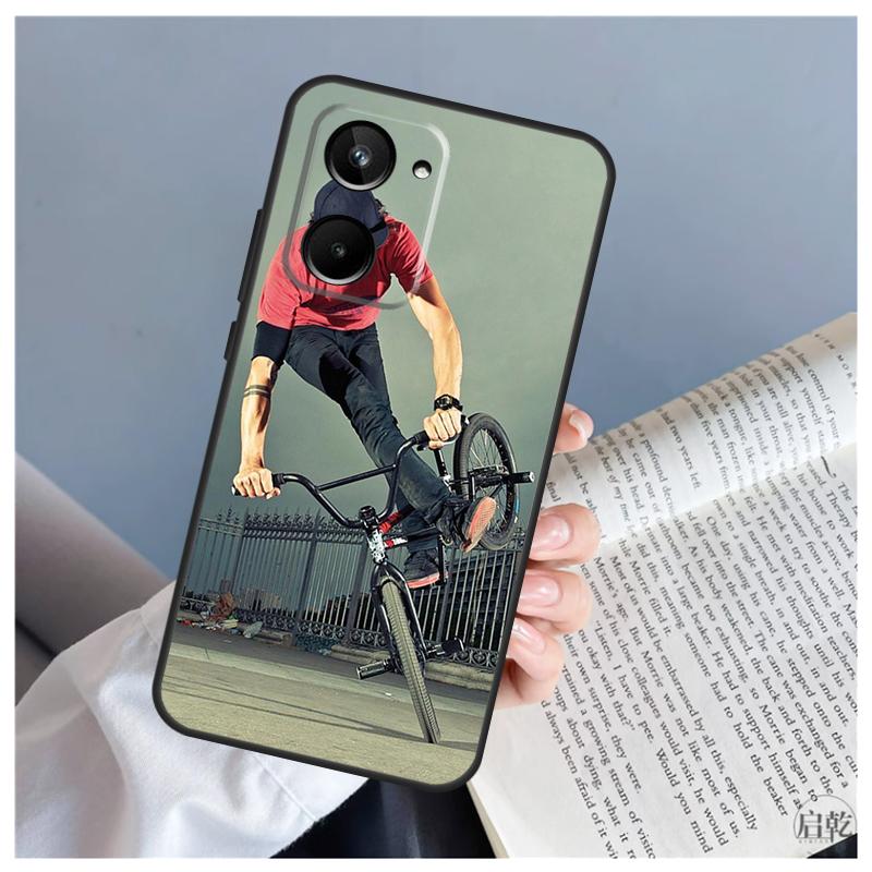 BMX Bike Extreme Sport For Realme C53 C55 C75 C71 C61 C33 C63 C51 C65 C67 11 12 13 14 Pro Plus GT6 GT7 15 Pro Case