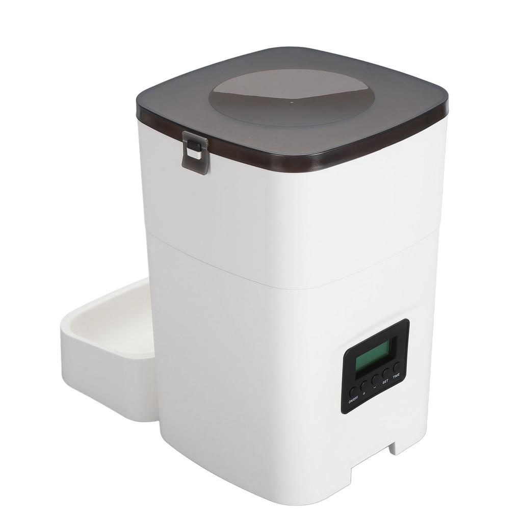 Automatischer Futterautomat für Haustiere Reibungslosere Futterausgabe Große Kapazität Automatischer Futterautomat für Katze und Hund für Zuhause