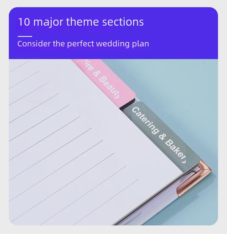 Cross-Border Wedding Planner: High-Value Coil Notebook for Planning