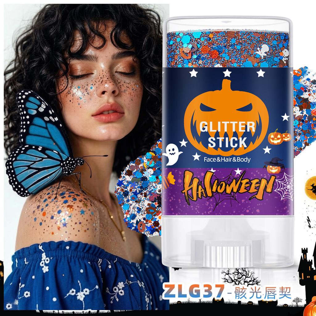 Halloween Body Stick for Costume Party Face and Body Decoration - Glitter Sticks for Festivals