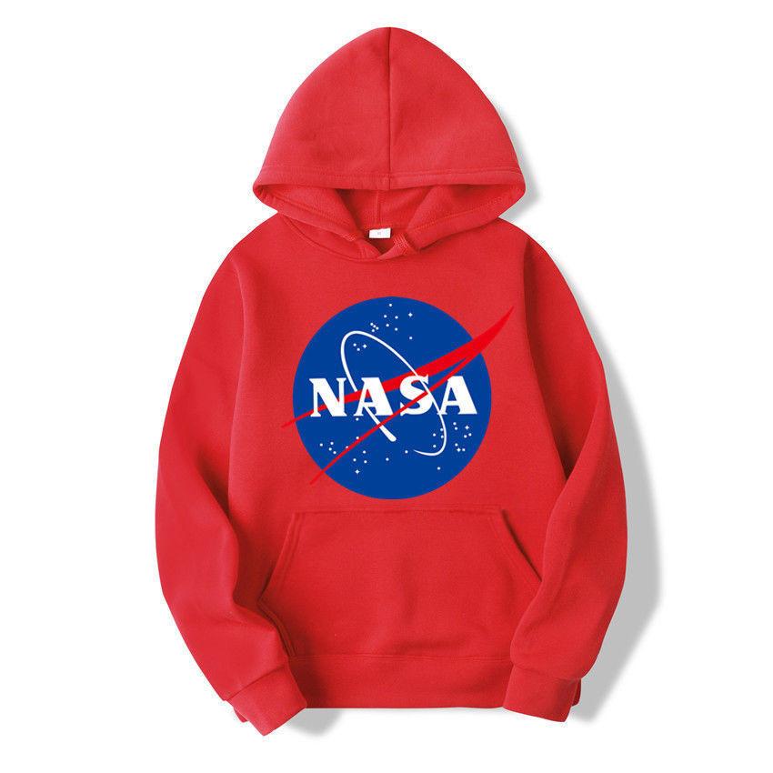 Trendy Nasa Hoodie Pullover Tops Unisex Hip-hop Skateboard Sweatshirts For All
