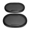 2PCS Speaker Grill Cover Cold Rolled Steel Oval Speaker Mesh Cover Grille Protector for DIY Home Theater Car Speaker