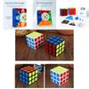 Professional 3x3 Magnetic Cube For Competitions In Magnetic Rainbow And Black
