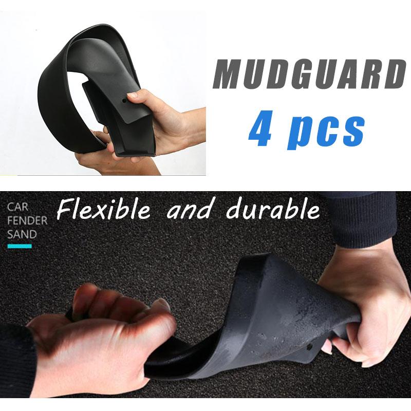 4PCS 2009-2018 CAR Mudflaps FOR Skoda Yeti Mudguard Fenders Mud Flap Guard Splash Fender Mudguards Accessories Auto
