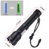 Most Powerful 4in1 LED Flashlight Zoom Green/Red/Blue/White Light Torch USB Rechargeable Tactical Lantern Shot Hand Lamp For Cam