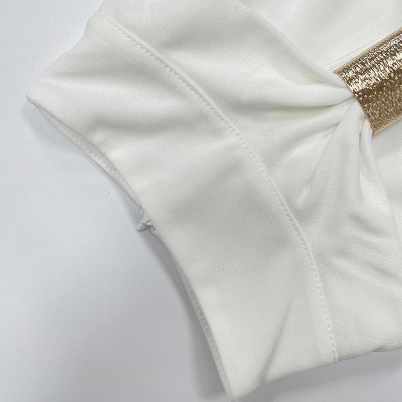 2025 Frühling/Sommer Damen Einfarbig Ärmellos Hoher Kragen Slim Fit Bodycon Abendkleid