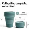 Stojo Pocket Cup 12oz/355ml Foldable My Cup/My Tumbler (EUCALYPTUS)