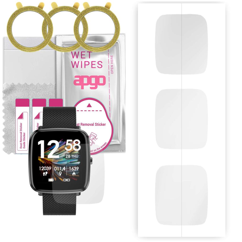 3x Apgo Hydrogel Screen Protector for Bemi ODI, Hydrogel Film, with Positioning Layer Easy Installation