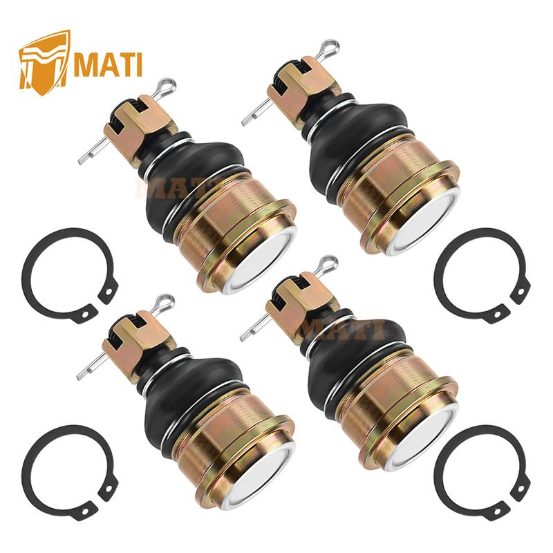 MATI 4 PCS Front Upper & Lower Ball Joints Compatible with Yamaha Kodiak 450 700 Grizzly 700 550 3B4-23579-01-00 3B4-23579-00-00
