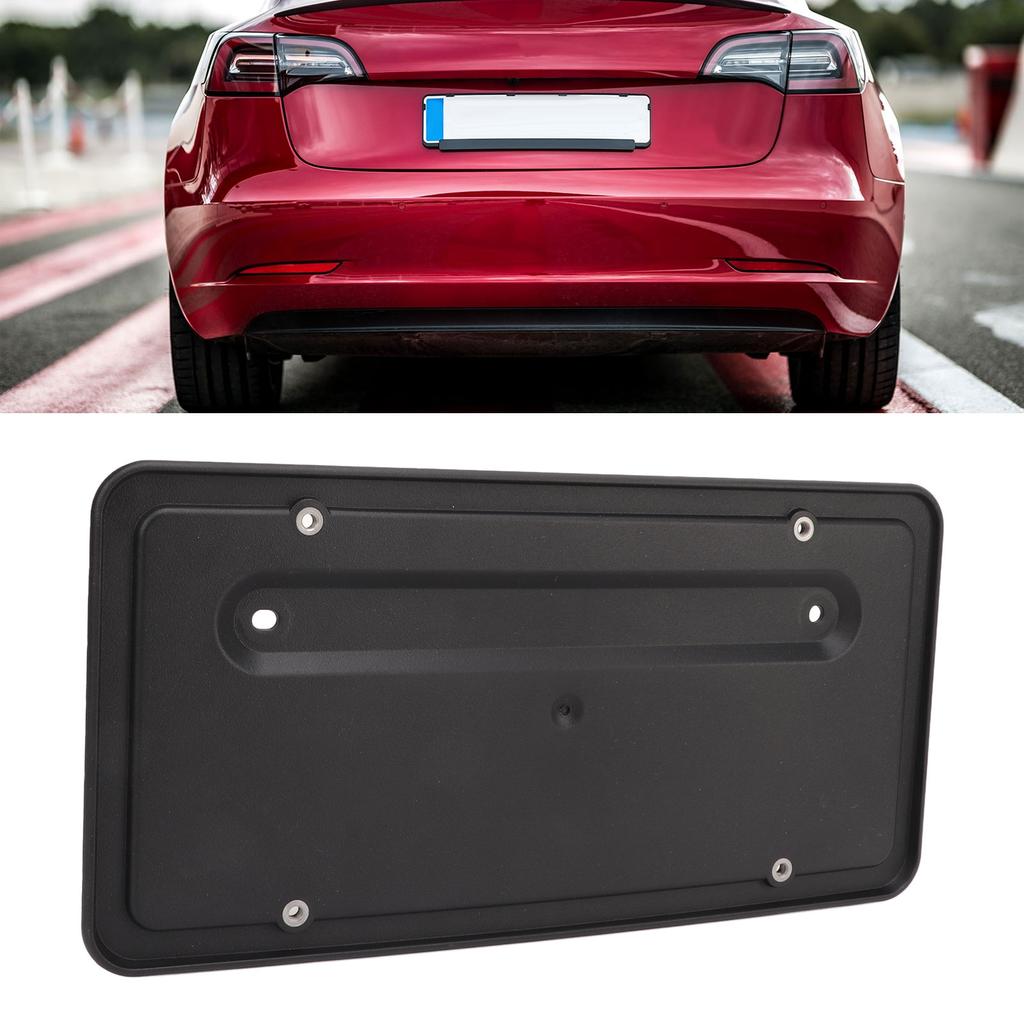 1Pcs Car License Plate Bracket Rear License Plate Mount Frame Bracket 109684400B Replacement for Tesla Model 3 2017‑2025