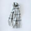 European and American mohair scarf winter thickened versatile shawl scarf wholesale fashion new plaid scarf women's winter