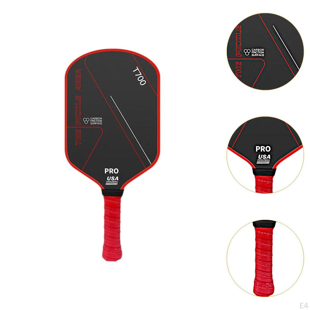 Carbon Fiber Pickleball Paddle Professional with Comfort Grip Honeycomb Core Black
