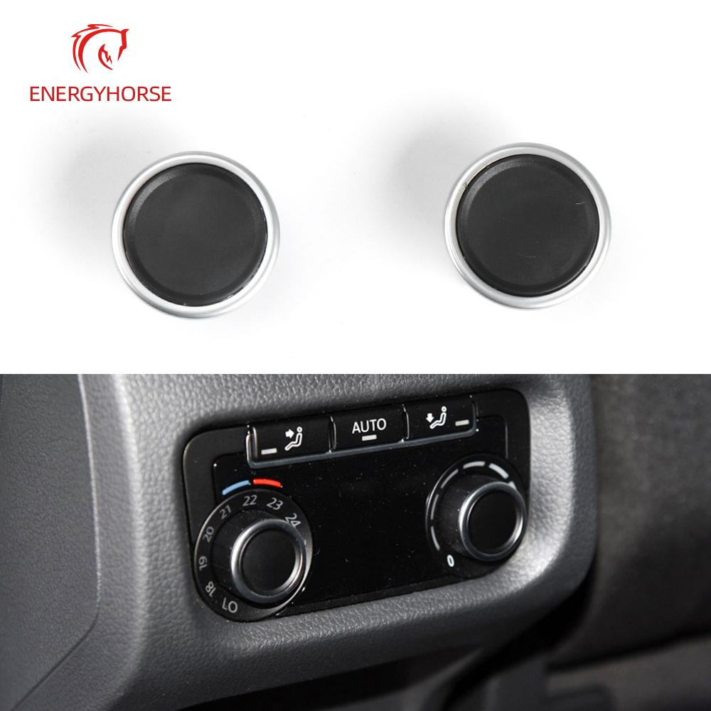 A/C Knob Button Rear Air Conditioning Panel Switch Car Rear Air Conditioning Control Panel Knob Cover 7N0907049C for VW Sharan