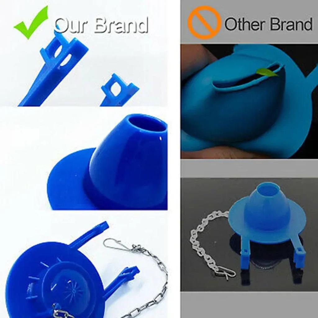 Universal Toilet Drain Valve Flap Cover Toilet Flapper Bathroom Drain Tank Water Saver Home Seal Tank PVC Flap Cover Repair NEW