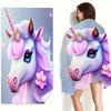 1pcUnicorn Pattern Beach Towel,Suitable for Seaside Beach,Swimming Pool,Bathroom,Camping Travel,Yoga Fitness Multi-purpose Beach