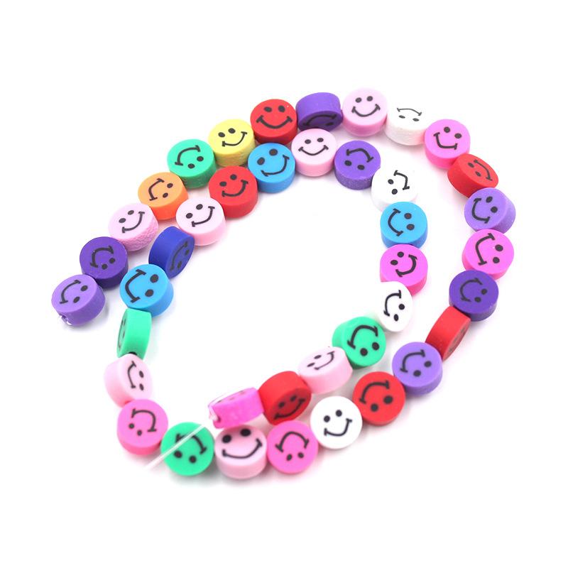 Soft Pottery Beads Beaded Handmade Materials Diy Jewelry Accessories Mobile Phone Chain Bead Separation Mixed Color Soft Pottery Loose Beads