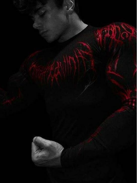 Breathedivinity 2025 Venom Fitness Schnelltrocknendes Unisex Langarm Kompressionsshirt