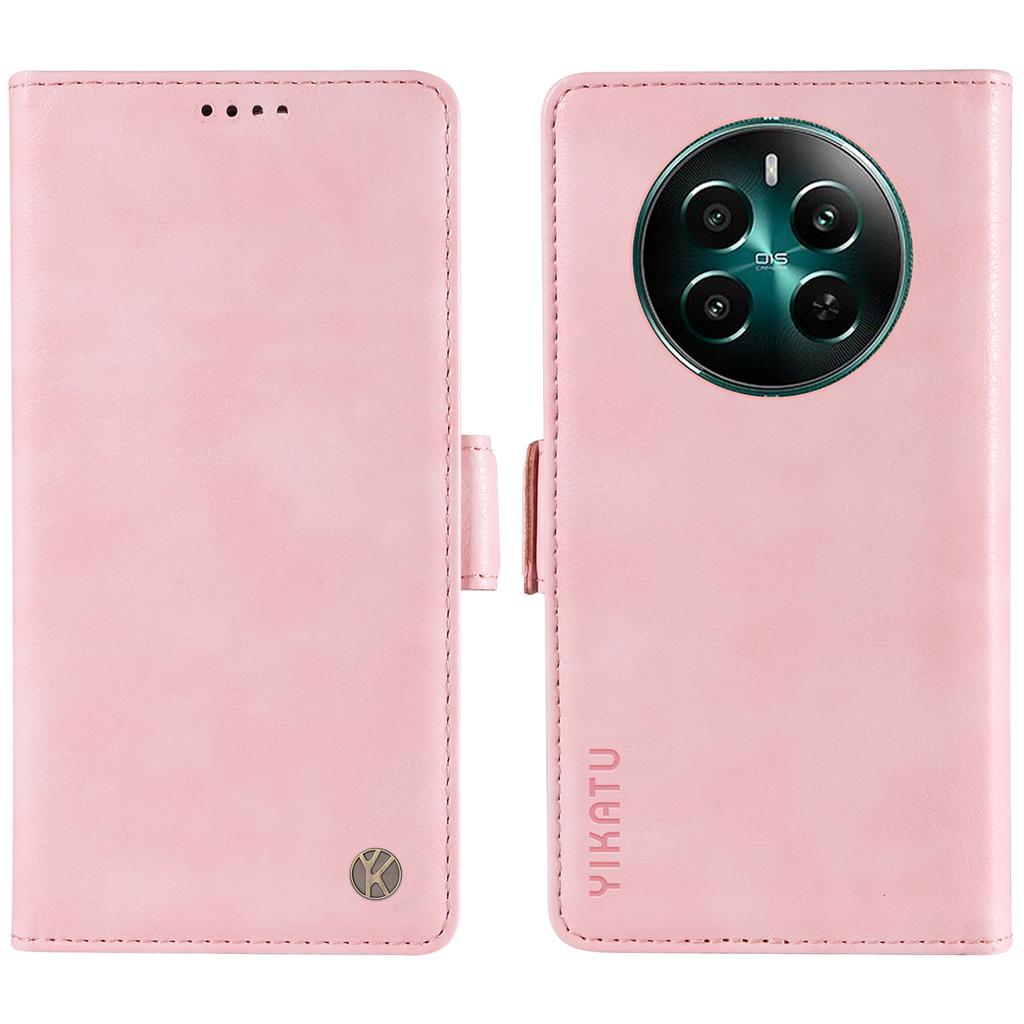YIKATU YK-007 For Realme Narzo 70 5G/Narzo 70 Pro 5G/P1 5G/12 4G/12+ 5G Case Side Buckle PU Leather Phone Cover Litchi Texture