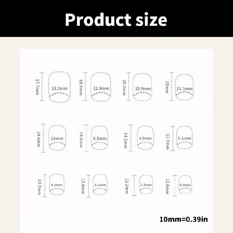 24 Pcs Glossy Full Cover False Nail Elegant Stick On Nail French Tip Press On Nail Reusable Artificial Acrylic Nail