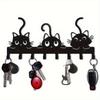 Wall Mount Cat Key Holder Festive Home Decor Utility Hooks