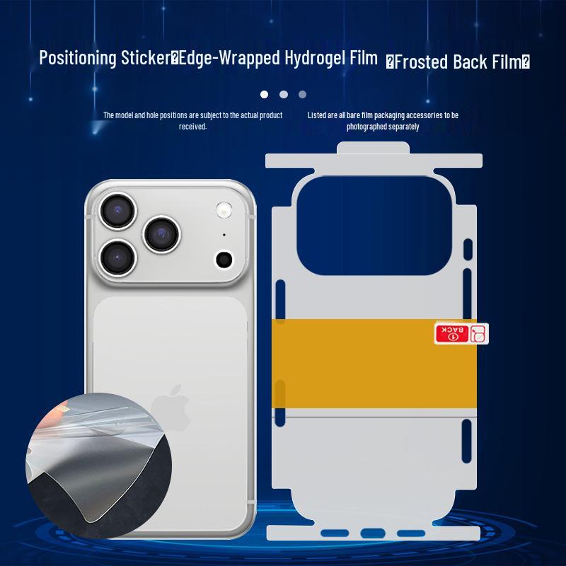 

Apple 17 Pro Max Защитная пленка для задней панели iPhone 16 с полным покрытием iPhone 17 Pro Max