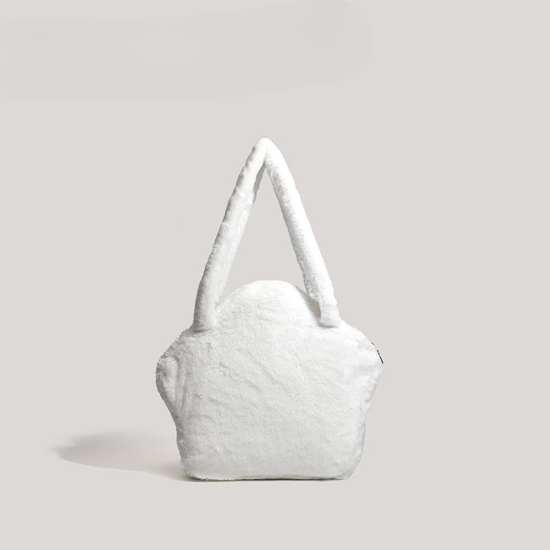 Autumn and Winter Five-pointed Star Class Tote Bags Academy Series Cute Star Plush Bags One Shoulder Women's Bags