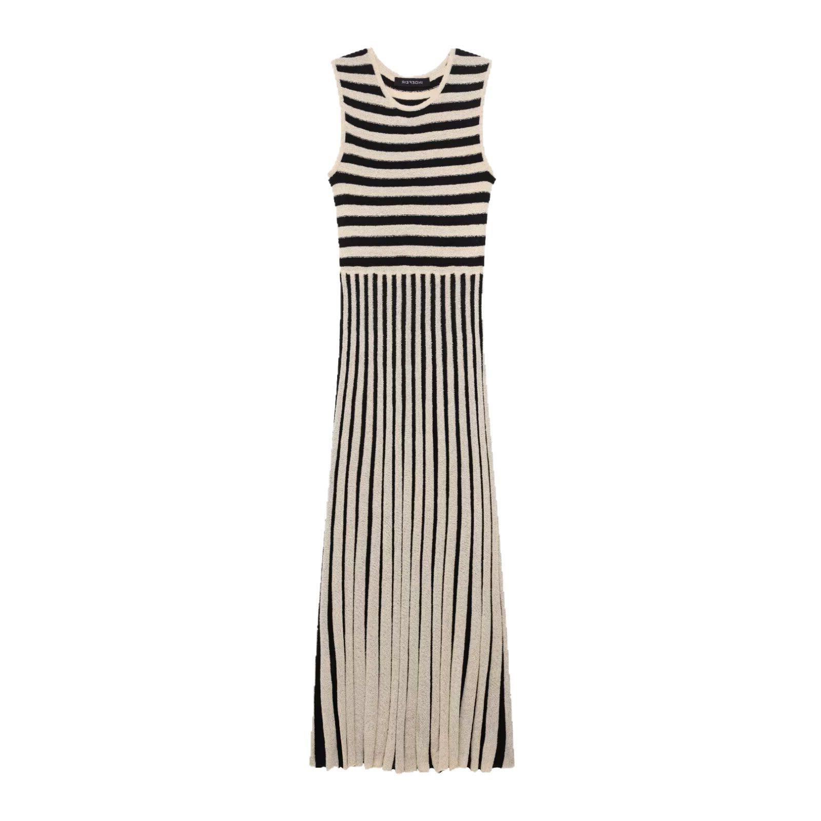 

TAOP&ZA Women s Striped Midi Dress - Spring/Summer Fashion 8779160 S