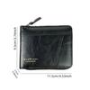 New Men's Business Wallet Classic Spliced Zipper Multi Card Short Wallet Large Capacity Card Bag Zero Wallet