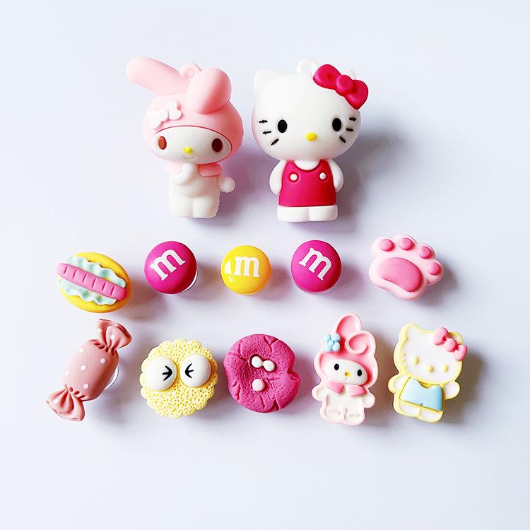 3D Soft Rubber Sanrio My Melody Shoe Charms - Cute DIY Detachable Crocs Accessories kt