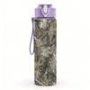 1PC Grey Camouflage Grain Texture Print 750ml Color Plastic Sports Water Bottle Leakproof Flip Straw Lid Suitable for Sports Office Home Use