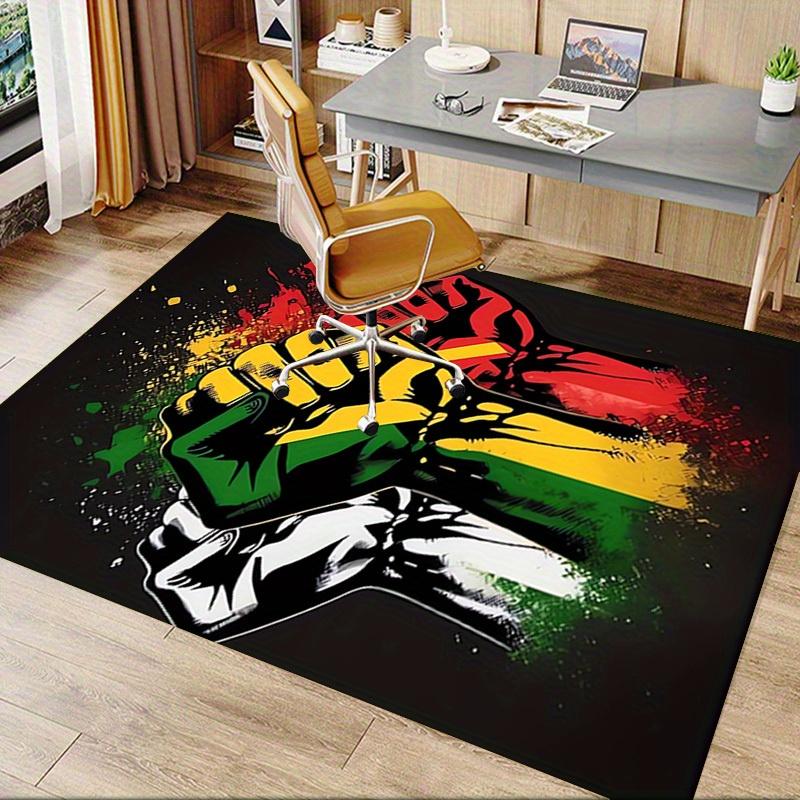 Office Carpet-Rasta Colors Sofa Rug, Chair Mat for Protectiona017