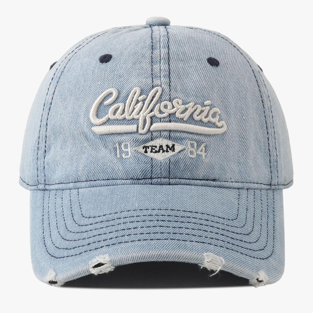 

New Korean Washed Distressed Denim Jeans Ripped Baseball Cap Hip Hop Snapback Hat Adjustable Letter Embroidery Dad Hats For Men Adjustable