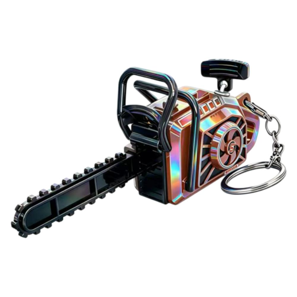 Pull Rope Power Saw Bag Pendant Plastic Logging Saw Toy Gift Toy Key Decor